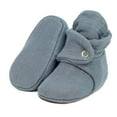 thumbnail image 1 of Ella Bonna Muslin Stay On Baby Booties, Dark Grey, 12-18 Months, 1 of 6
