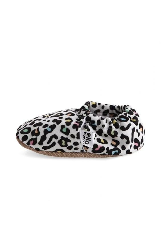 Ella Bonna Non-Slip Sole Colorful Leopard Patterned Baby Booties, Home Boot Slippers Nursery Shoes