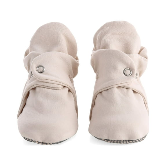 Ella Bonna Soft Baby Shoes, Cotton Baby Booties, Beige, 12-18 Months