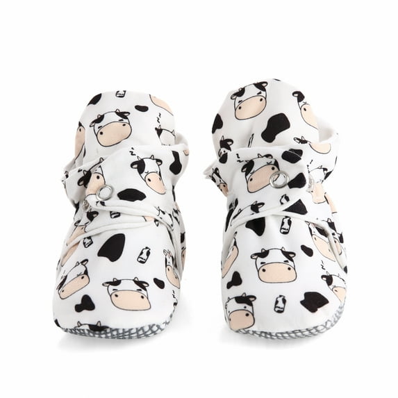 Ella Bonna Soft Baby Shoes, Cotton Baby Booties, Cow Head, 24-36 Months