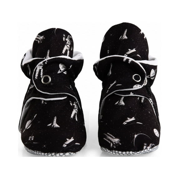 Ella Bonna Soft Baby Shoes, Cotton Baby Booties, Dark Space, 6-12 Months