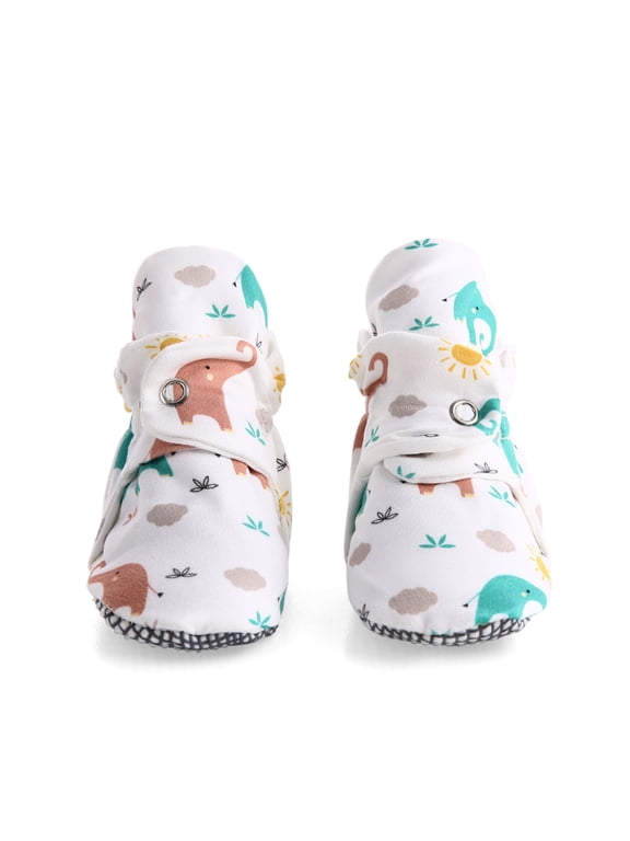 Soft Baby Shoes, Cotton Baby Booties, Elephant, 0-6 Months