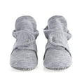 thumbnail image 1 of Ella Bonna Soft Baby Shoes, Cotton Baby Booties, Gray, 0-6 Months, 1 of 6