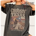 thumbnail image 1 of Ella Choosin' Texas Comfort Colors T-Shirt, Lone Star State of Mind Tee, Vintage Country Music Merch, Retro Western Cowboy Shirt, 1 of 9