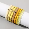 thumbnail image 1 of Ella & Elly Plus Summer Beach Yellow Lemon Beaded Stretch Bracelet Set, 1 of 6