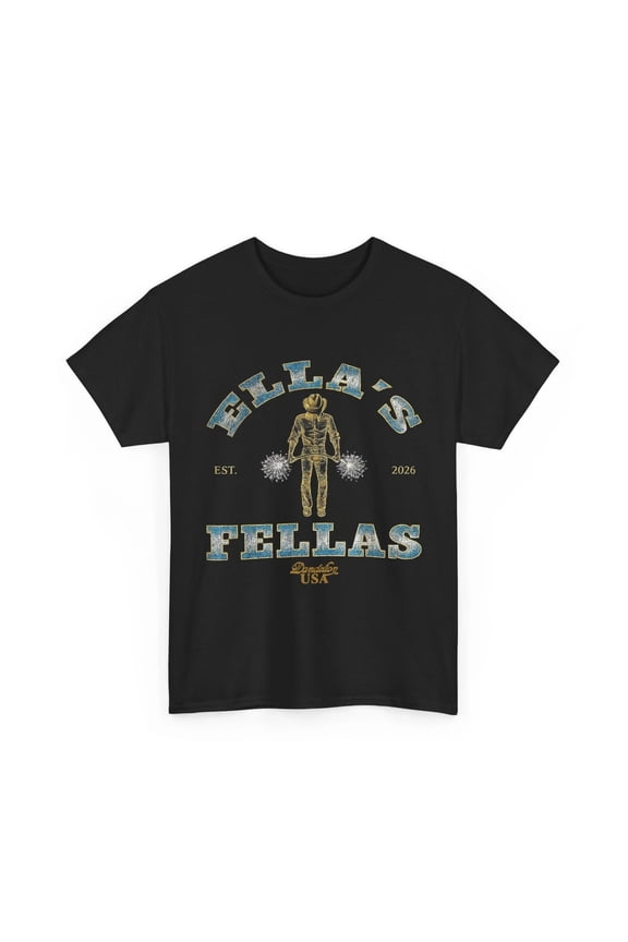 Ella Fella Fellas Ellas Unisex Matching Novelty Slogan T-Shirt