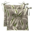 thumbnail image 1 of Ella Finley 70224 San Juan Indoor & Outdoor Reversible Tufted Square Chair Cushion, Tan - Pack of 2, 1 of 2
