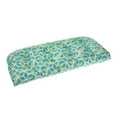 thumbnail image 1 of Ella Finley 70271 Inbox Indoor & Outdoor Reversible Wicker Loveseat Cushion, Teal, 1 of 2