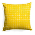 thumbnail image 1 of Ella Finley 70903 28 x 28 in. Indoor & Outdoor Reversible Square Pillow - Neptune Yellow, 1 of 1