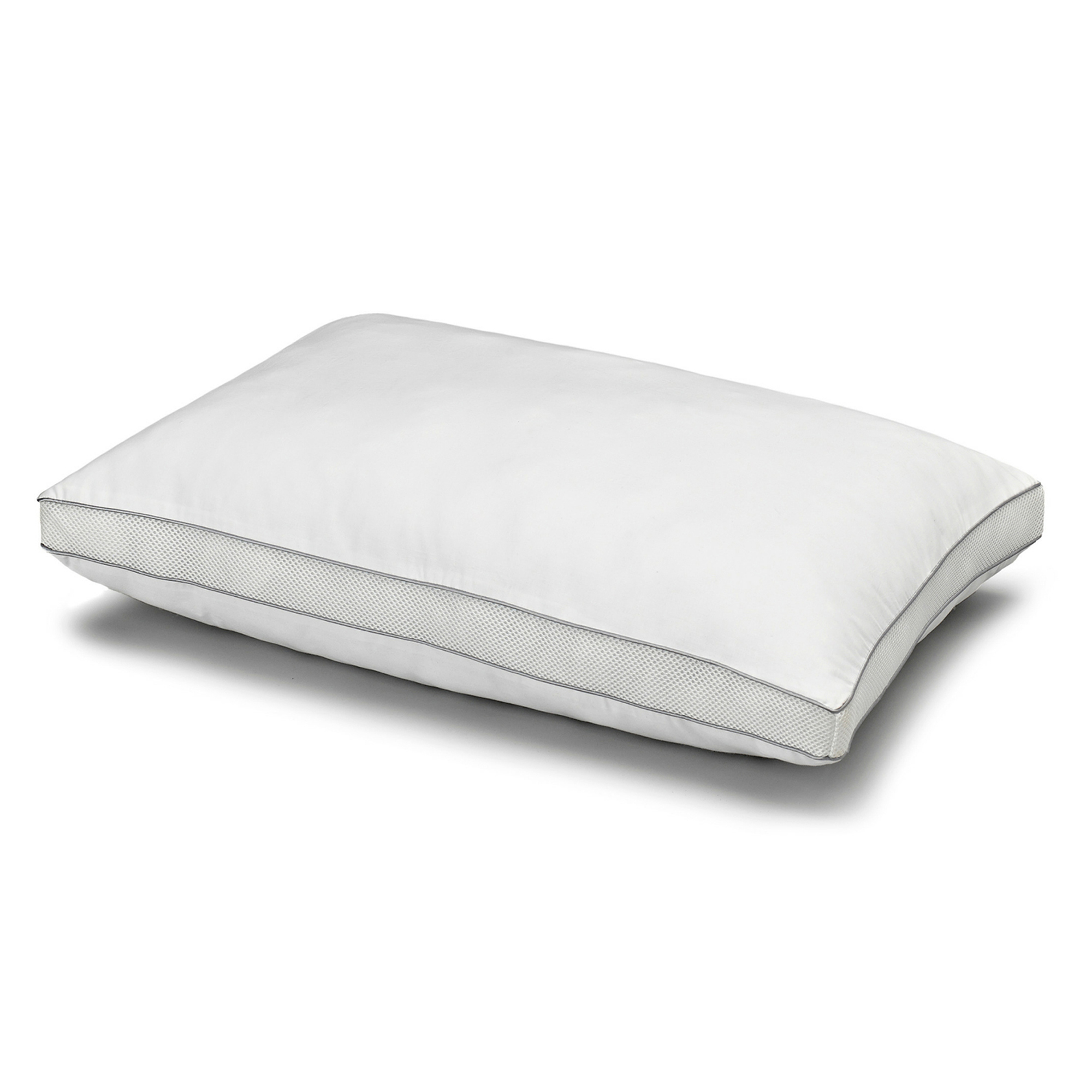 Ella Jayne Cotton Mesh Gusseted Shell Soft Down Alternative Stomach Sleeper Pillow King
