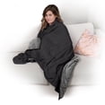thumbnail image 1 of Ella Jayne Reversible 48"x72" Weighted Blanket - Grey/Black - 15lb, 1 of 7