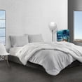 thumbnail image 1 of Reversible Brushed Microfiber Plush Down-Alt Comforter 3 Piece Set, 1 of 10