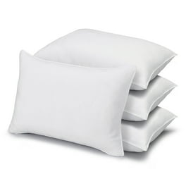 Luxury Down Alternative Pillow Hypoallergenic Allergy Free Bed Pillow Made in USA Standard Medium Walmart