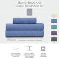thumbnail image 1 of Ella Jayne Soft Heather Jersey Knit Sheet Set, 3-pc, Twin, Blue, 1 of 4