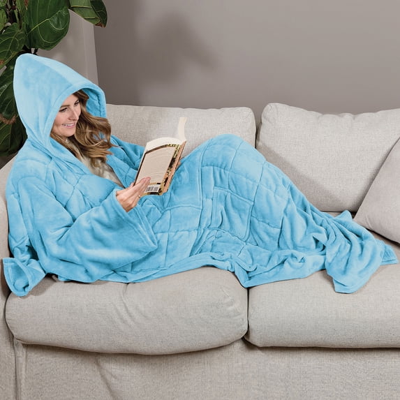 Ella Jayne Weighted Snuggle - Light Blue