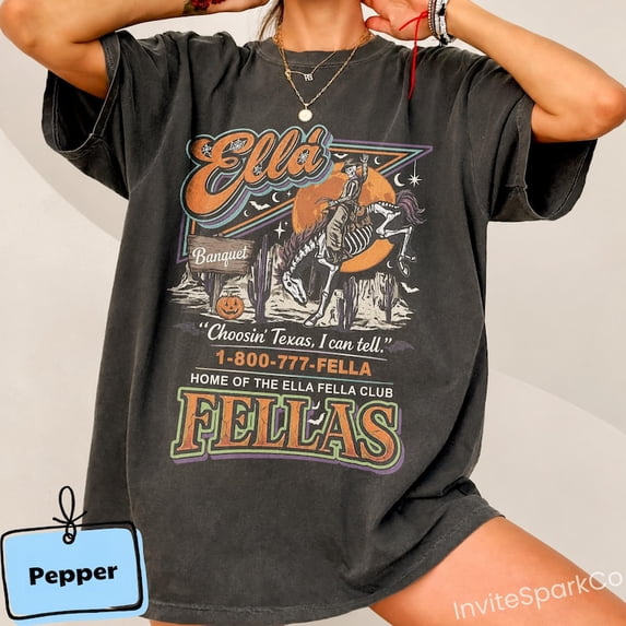 Ella Langley Choosin Texas Country Music Western Skeleton Horse T-Shirt
