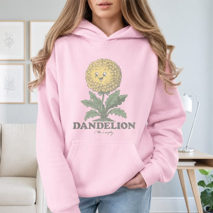 Cfc Ip Ella Langley Groovy Dandelion Crew Neck Sizes S-5XL - Walmart.com