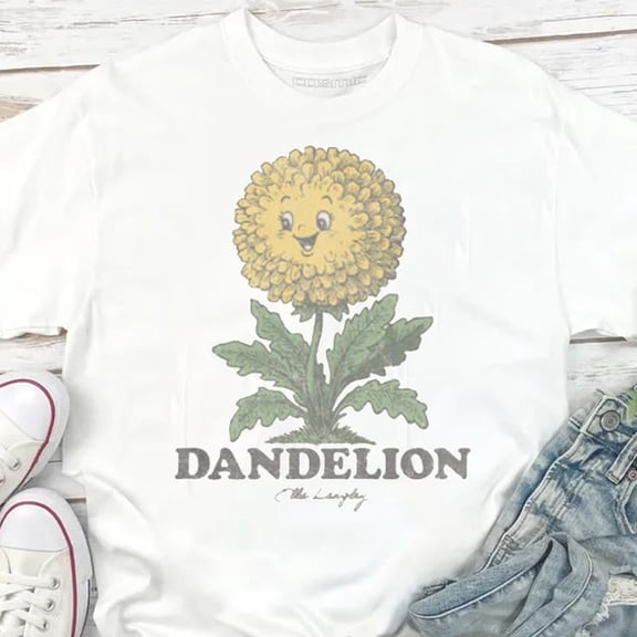 Ella Langley Groovy Dandelion Crew Neck Sweatshirt Sizes S-5XL Goldengate