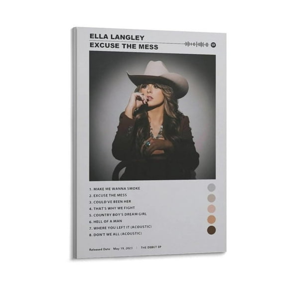 Ella Langley Music Album Poster Canvas Wall Art Poster Decorative Bedroom Modern Home Print Picture Artworks Posters