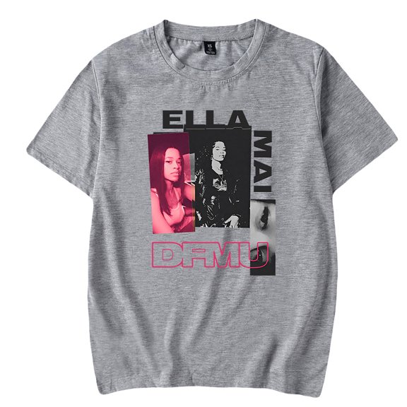 Ella Mai Short Sleeve T-shirts Fashion Women Man Tee Shirt Unisex Singer Streetwear Hip Hop