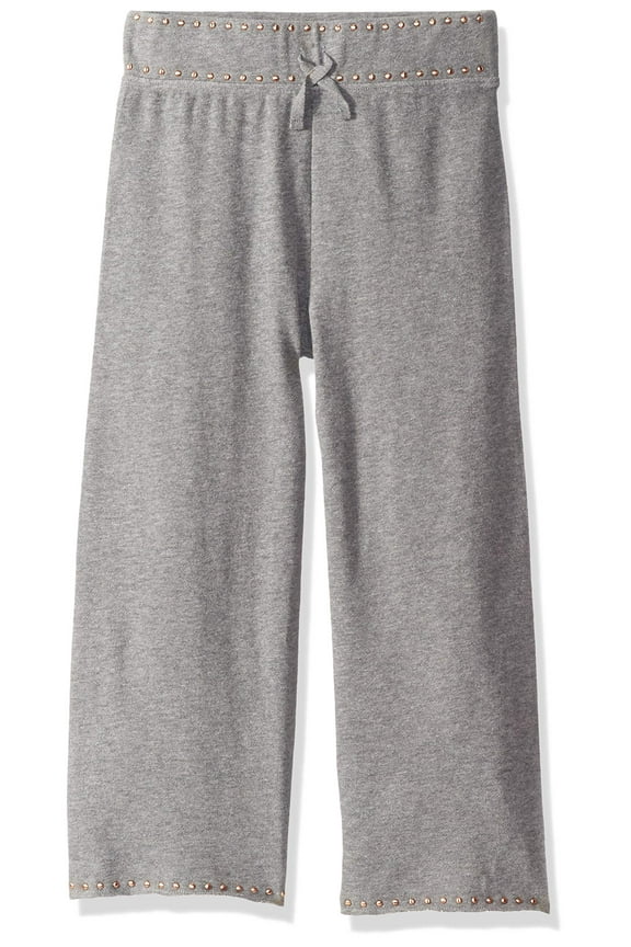 Girls Pants, Charcoal Heather-Big Kid, 12