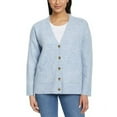thumbnail image 1 of Ella Moss Ladies' Button Front Cardigan, Blue, XL, 1 of 6