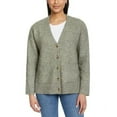 thumbnail image 1 of Ella Moss Ladies' Button Front Cardigan, Green, L, 1 of 6