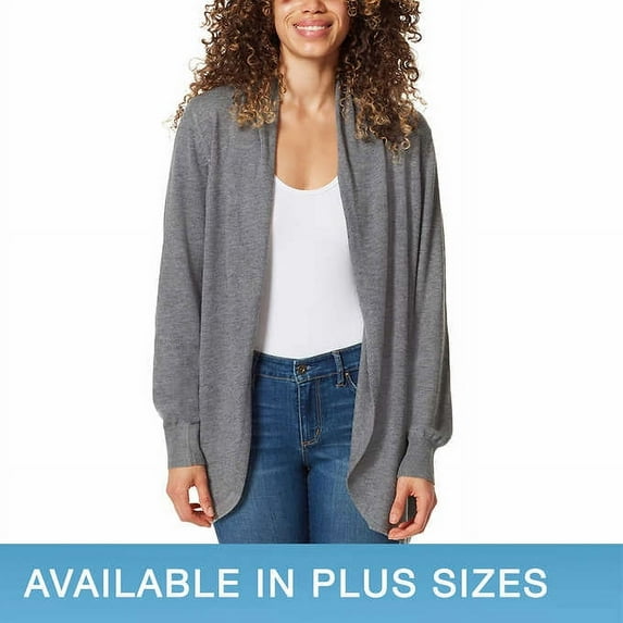 Ella Moss Ladies' Cozy Cardigan (Charcoal, X-Large)
