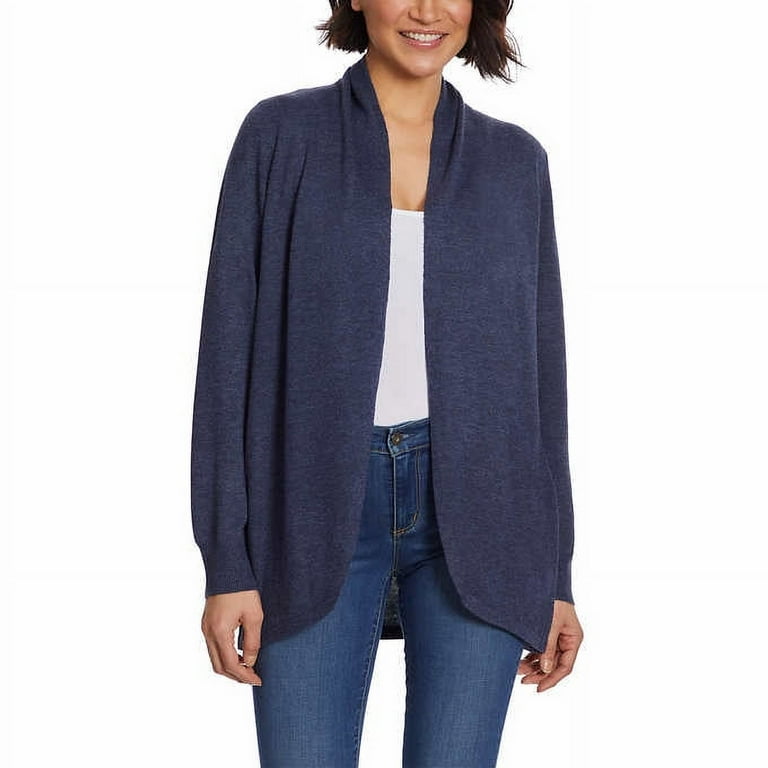 Ella Moss Ladies Cozy Cardigan Indigo X Large Walmart
