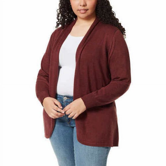 Ella Moss Ladies' Cozy Cardigan (Zinfandel, Medium)