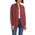 thumbnail image 1 of Ella Moss Ladies' Cozy Cardigan Size: S, Color: Rust, 1 of 3