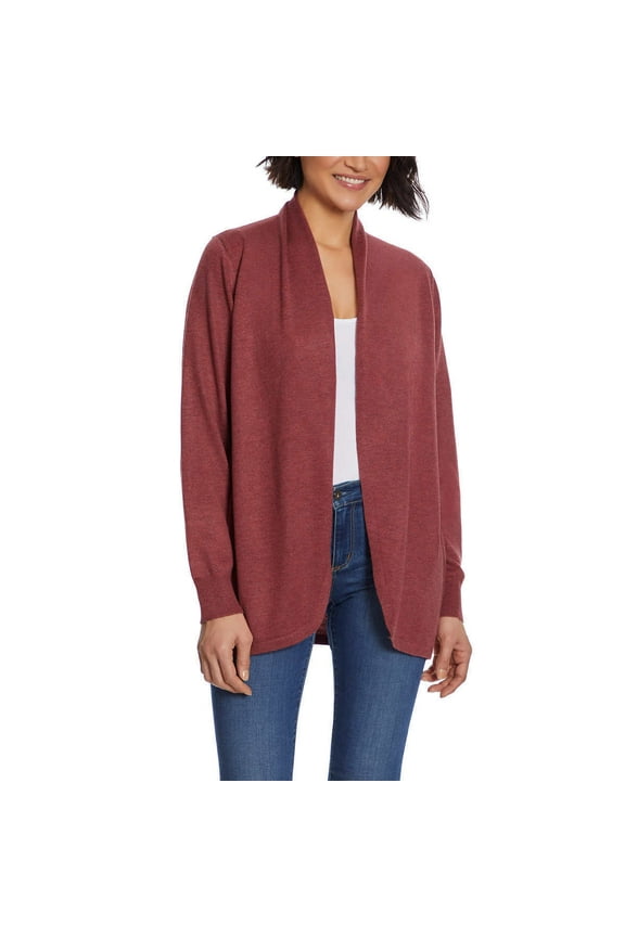 Ladies' Cozy Cardigan Size: S, Color: Rust