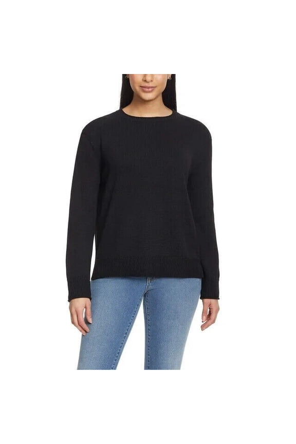 Women's Crew Neck Sweater Black XL