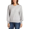 thumbnail image 1 of Ella Moss Women's Puff Sleeve Sweater, Gray Heather Small - NEW, 1 of 3