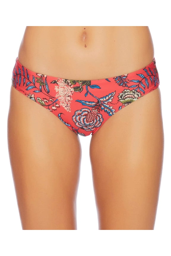 Women's Retro Swimsuit Bikini Bottom, Floral Romance Multicolor, X-Small