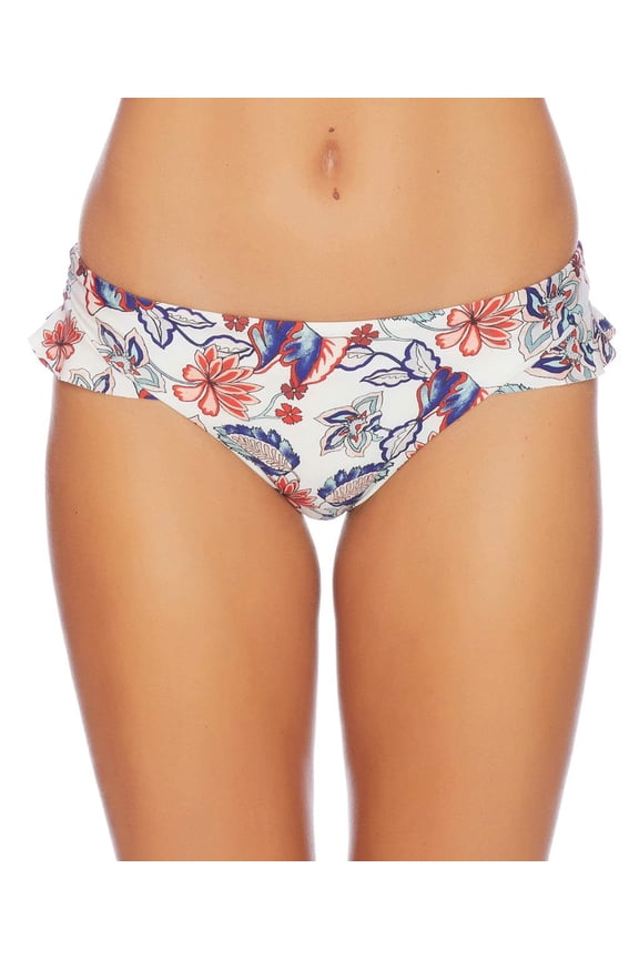 Women's Ruffled Leg Bikini Bottom Size Large, Multi