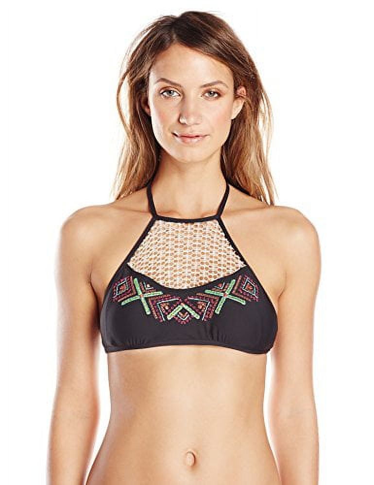 California Waves Juniors' Handkerchief Halter Bikini Top, Created