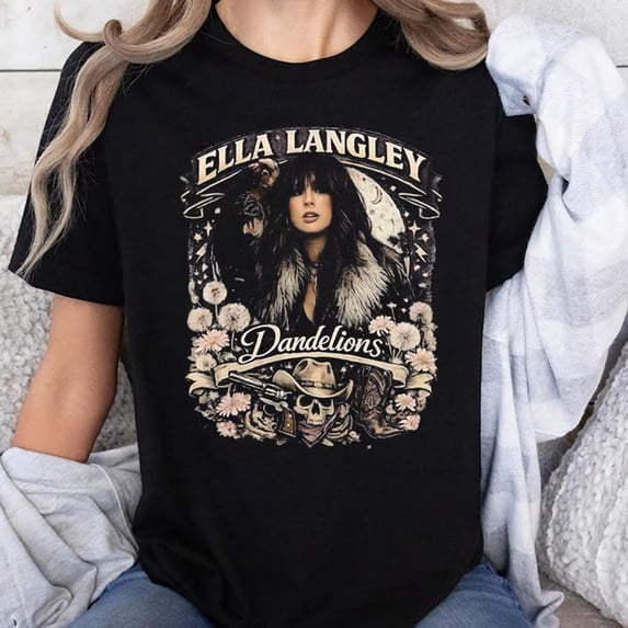 Ella Music Langley 2026 Music Tour Mens Vintage T-shirt Sizes S-5XL