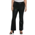 thumbnail image 1 of Ella Rafaella Plus Size Faux Leather High Waist Boot Cut Pants Black 20W, 1 of 1
