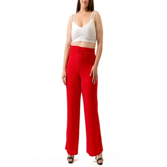 Ella Samani Plus Size Drawstring Solid Pants