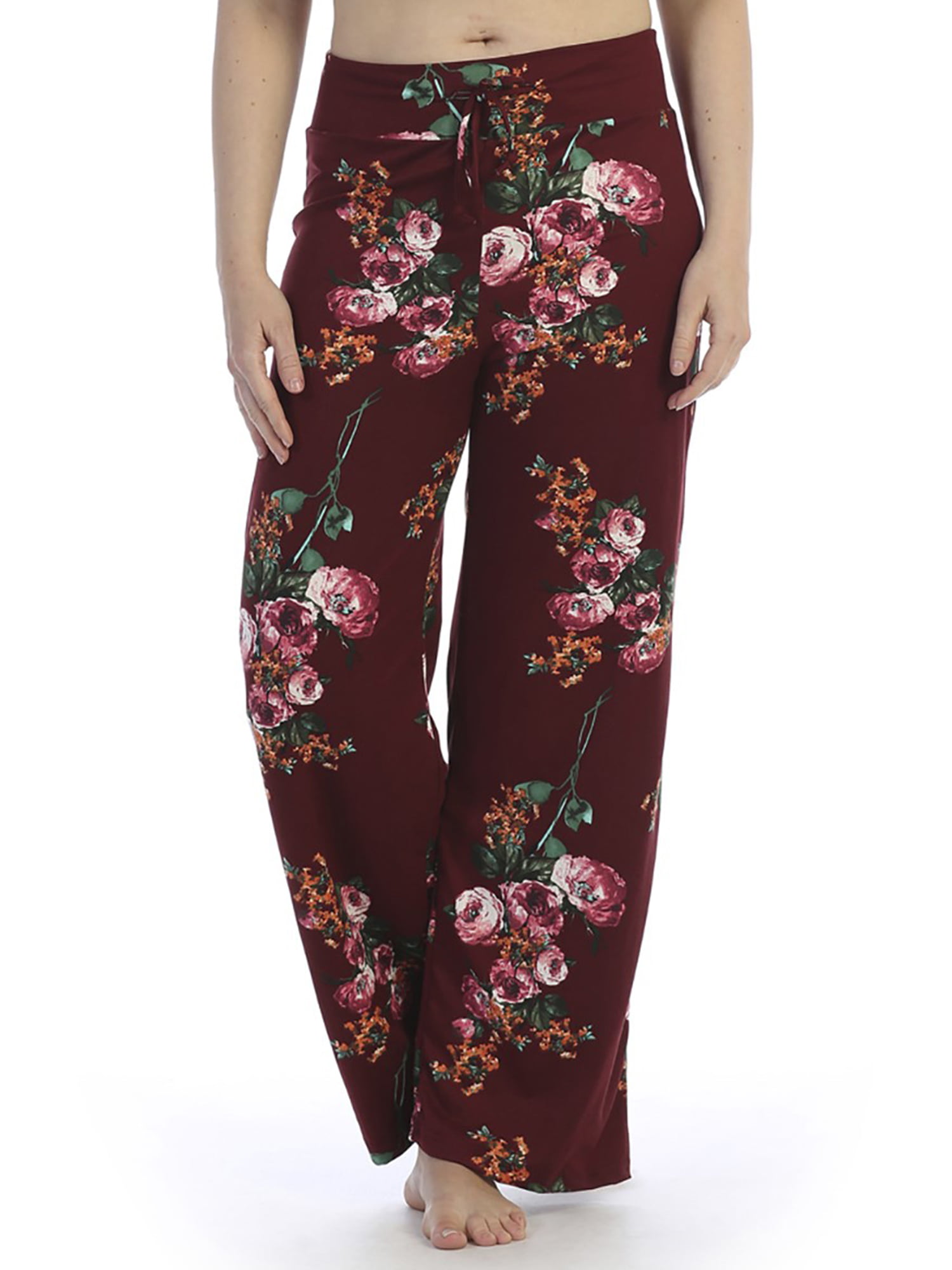 Ella Samani Plus Size Floral Drawstring Pants - Walmart.com