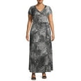 thumbnail image 1 of Ella Samani Plus Size Short Sleeve Maxi Wrap Dress, 1 of 6