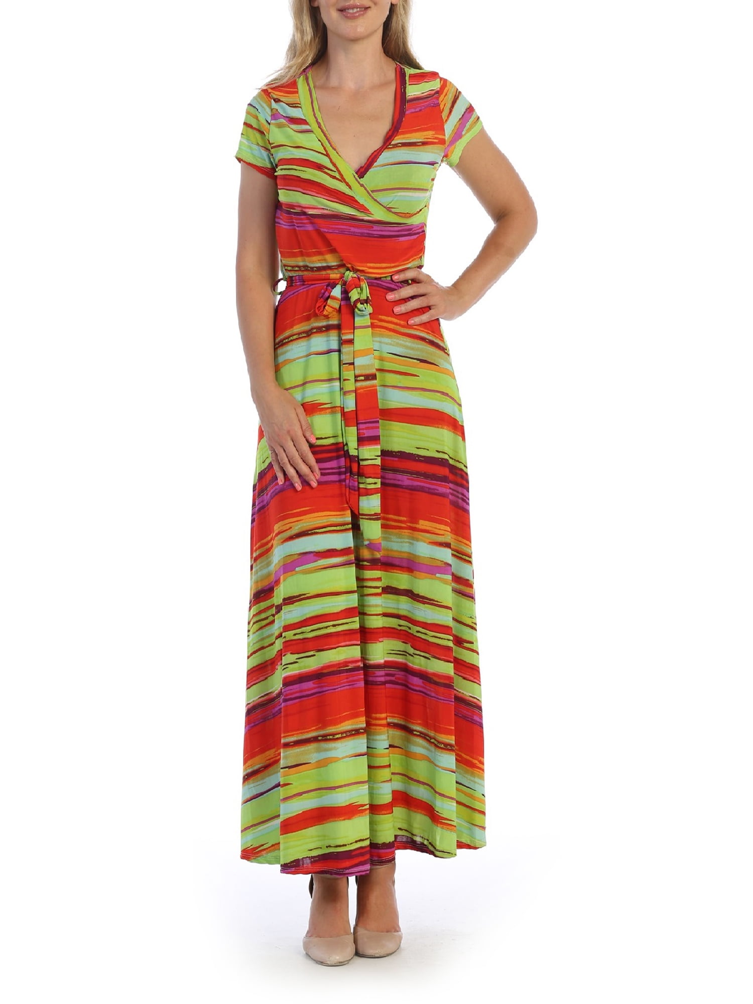 ella samani women's plus size short sleeve maxi wrap dress Wholesale Plus Size Short Sleeve Maxi Wrap Dress - Black for your store