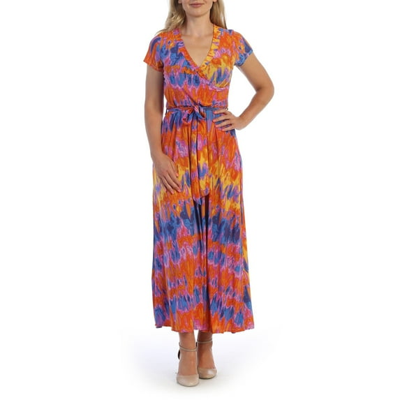 Ella Samani Print Plus size Wrap Dress.