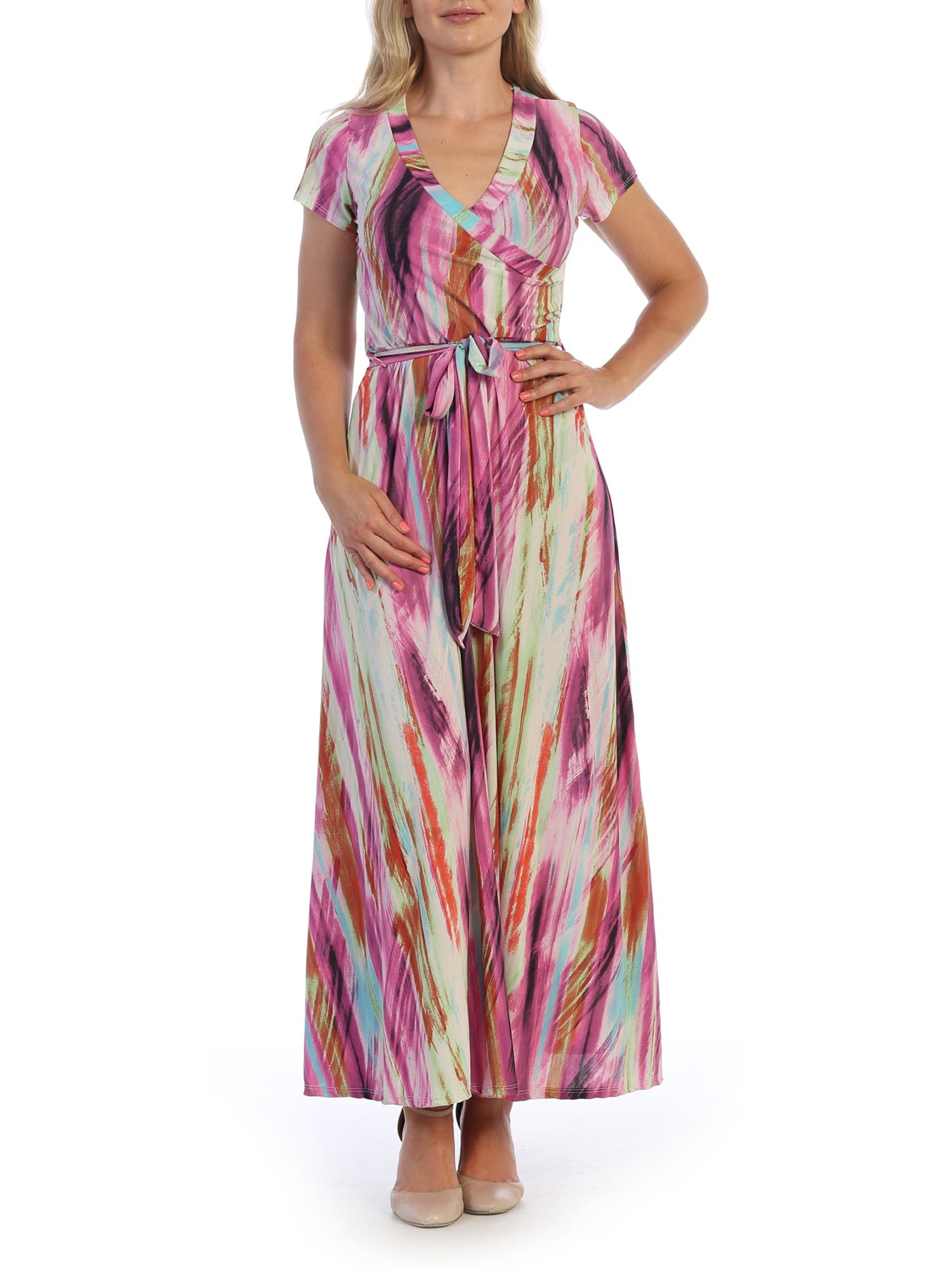 ella samani women's plus size maxi wrap dress Ella Samani Womens Plus Size Floral Wrap Maxi Dress Jamaica