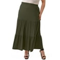 thumbnail image 1 of Ella Samani Women's Plus Size 3 Tiered Maxi Skirt., 1 of 3