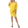 thumbnail image 1 of Ella Samani Women's Plus Size Dress with Overlay Cape, 1 of 3