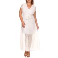thumbnail image 1 of Ella Samani Women's Plus Size Lace Wrap Maxi Dress with Tie Waist, 1 of 4