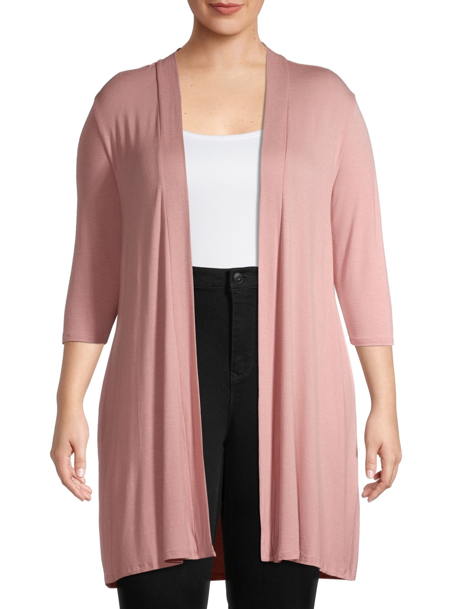 Ella Samani Women's Plus Size Lightweight Cardigan with Long Sleeves