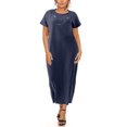 thumbnail image 1 of Ella Samani Women's Plus Size Maxi Dress with Built-In Removable Necklace, 1 of 1